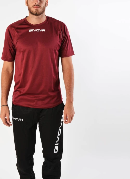 Givova One Αθλητικό Ανδρικό T-shirt Dri-Fit Κόκκινο με Λογότυπο