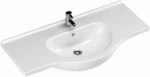 Tema YAK080 Ένθετος Νιπτήρας Πορσελάνης 81x48.5cm Λευκός