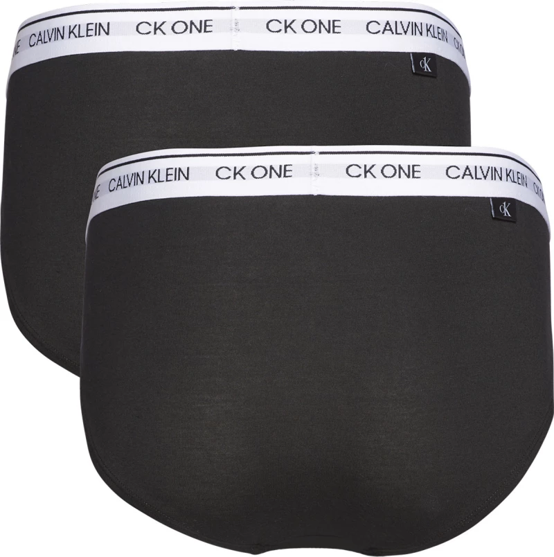 Calvin Klein Ανδρικά Σλιπ Μαύρα Μονόχρωμα 2Pack 000NB2383A-BNM