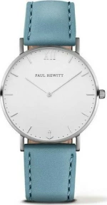 Paul Hewitt Ρολόι Sailor Line με Δερμάτινο Λουράκι σε Μπλε χρώμα