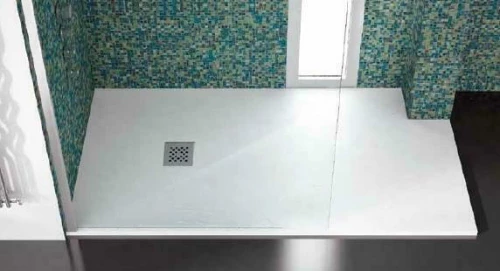 Karag Pietra Ντουζιέρα 70x120cm Bianco