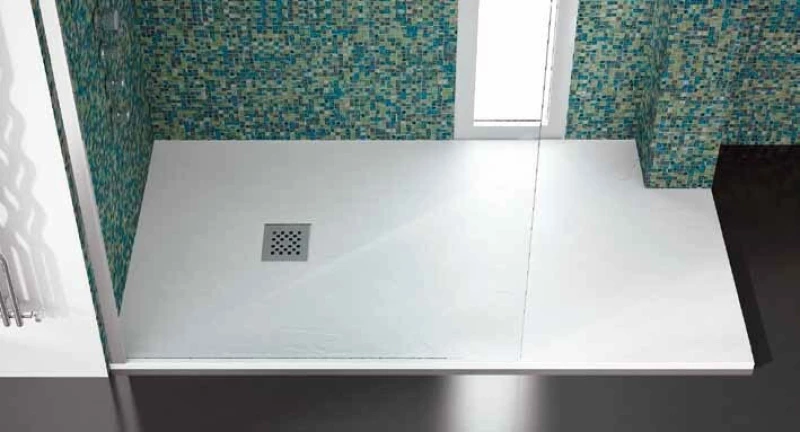 Karag Pietra Ντουζιέρα 72x90cm Bianco