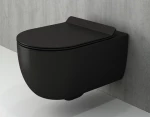 Bocchi V-Tondo Λεκάνη Κρεμαστή Soft Close Black Matt
