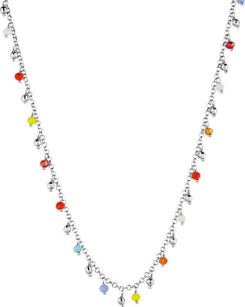 Γυναικείο Κολιέ με Πέτρες από Ασήμι
