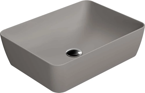 GSI Sand Tortora Επικαθήμενος Νιπτήρας Πορσελάνης 50x38cm Γκρι