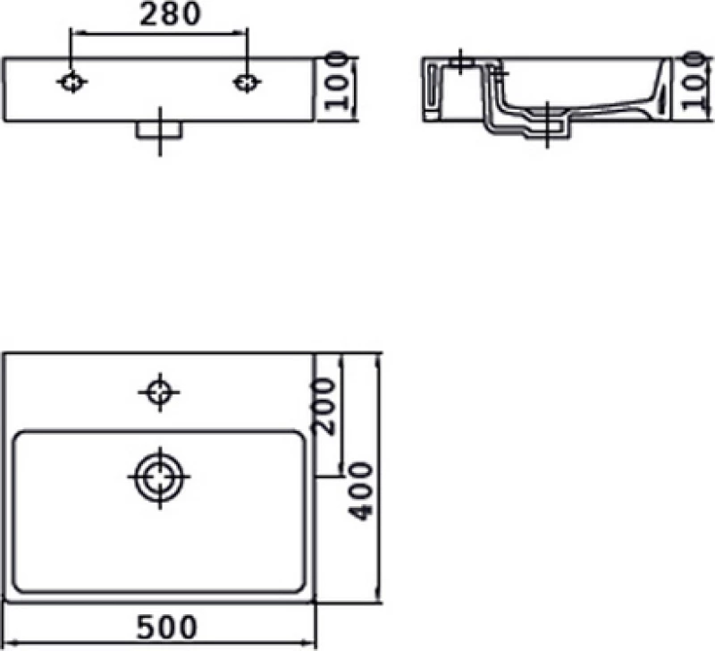 Creavit Next Επικαθήμενος Νιπτήρας Πορσελάνης 50x40cm Λευκός