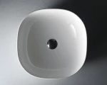 Karag LT2144 Επικαθήμενος Νιπτήρας Πορσελάνης 41x41cm Λευκός