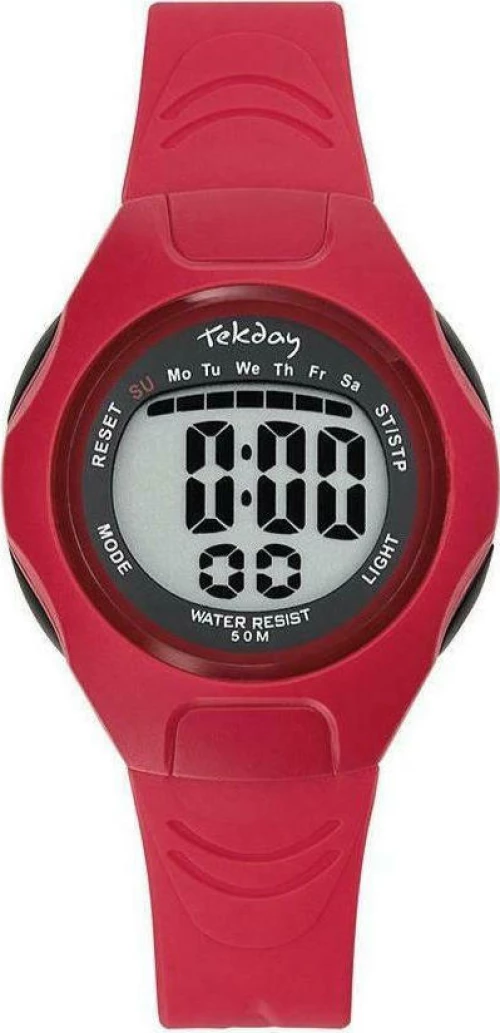 TEKDAY 654663 Red Rubber Strap