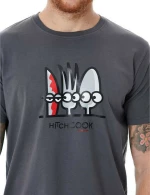 Ανδρικό T-shirt "Hitchcook" Grey Kukuxumusu