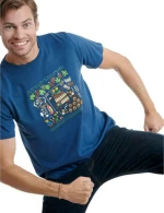 Ανδρικό T-shirt "Ardogintza" Blue Kukuxumusu