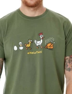 Ανδρικό T-shirt "ZURINGO" Olive Kukuxumusu