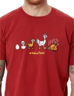 Ανδρικό T-shirt "ZURINGO" Red Kukuxumusu