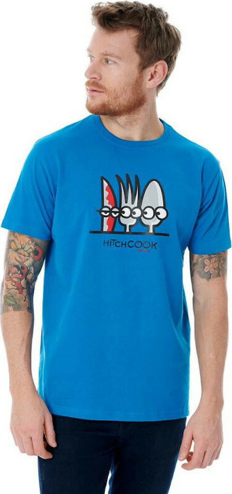 Ανδρικό T-shirt "Hitchcook" Blue Kukuxumusu