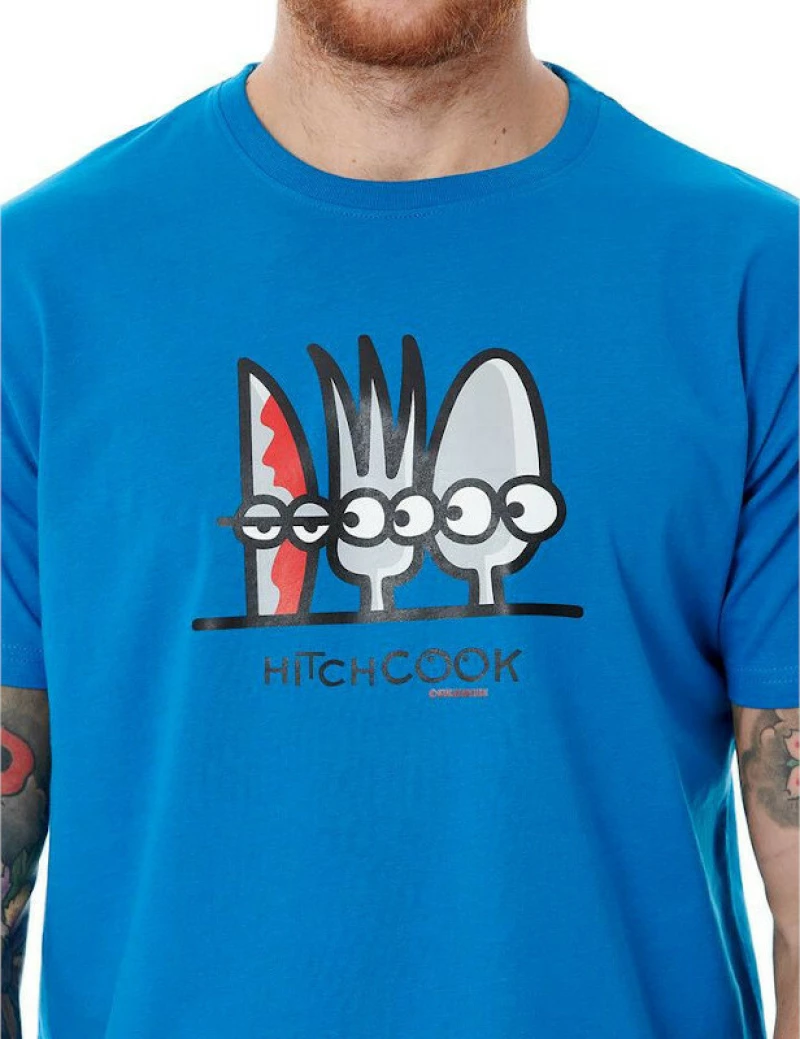 Ανδρικό T-shirt "Hitchcook" Blue Kukuxumusu
