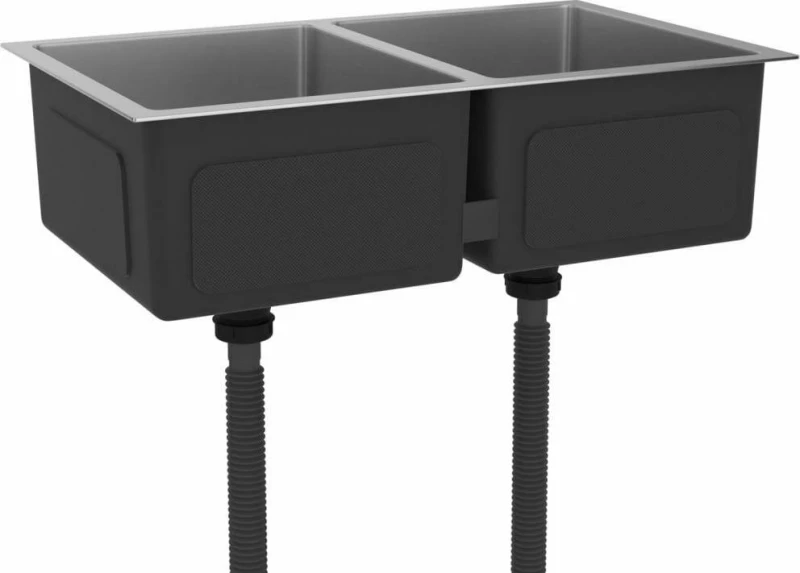 vidaXL 3072538 Υποκαθήμενος Νεροχύτης 71x44cm Inox Σατινέ