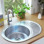 vidaXL 145072 Ένθετος Νεροχύτης 57x45cm Inox Σατινέ