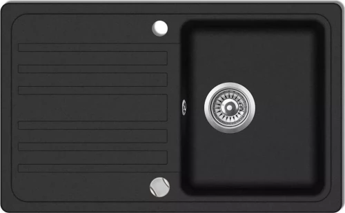 vidaXL 141669 Ένθετος Νεροχύτης 76.5x46cm Black