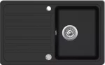 vidaXL 141669 Ένθετος Νεροχύτης 76.5x46cm Black