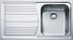 Franke Logica LLX 611 ΡΑ Δεξιός Ένθετος Νεροχύτης 86x50cm Inox Σατινέ