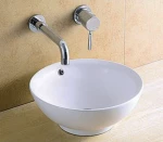 KLP Rose Επικαθήμενος Νιπτήρας Πορσελάνης 42x42cm Λευκός