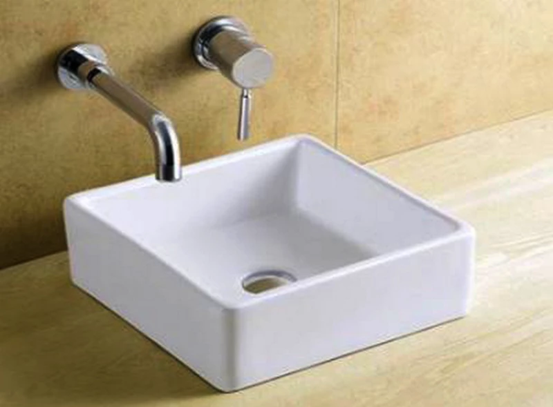 KLP Kea Επικαθήμενος Νιπτήρας Πορσελάνης 38x38cm Λευκός