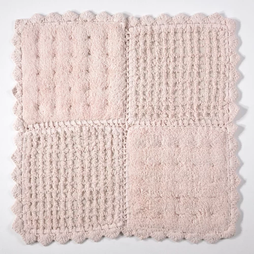 Down Town Home Πατάκι Μπάνιου 75x75 Biscuit 60-0159 English Rose