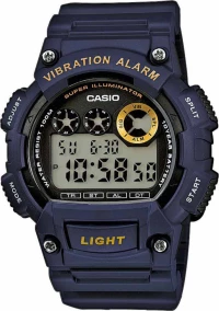 Casio Collection Digital Black Rubber Strap W-735H-2Avef