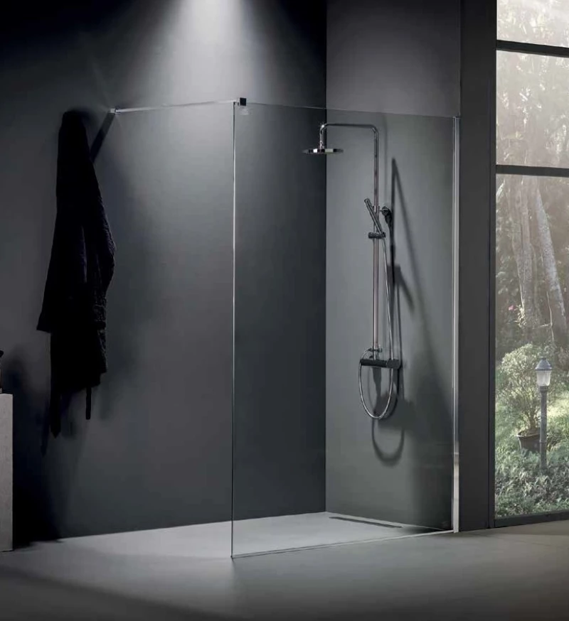 Devon Iwis Walk-In Διαχωριστικό Ντουζιέρας 87-89x200cm Clean Glass Chrome