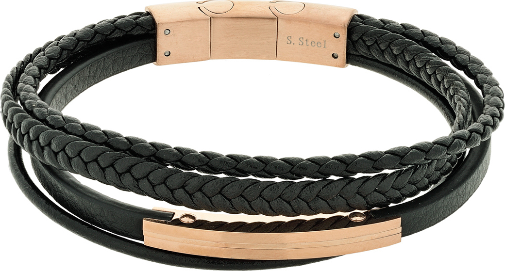 Visetti Ανδρικό Βραχιόλι από Δέρμα