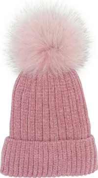 Γυναικείο πλεκτό σκουφάκι Ροζ