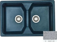 Sanitec Classic 318 Ένθετος Νεροχύτης 78x51cm Granite Grey