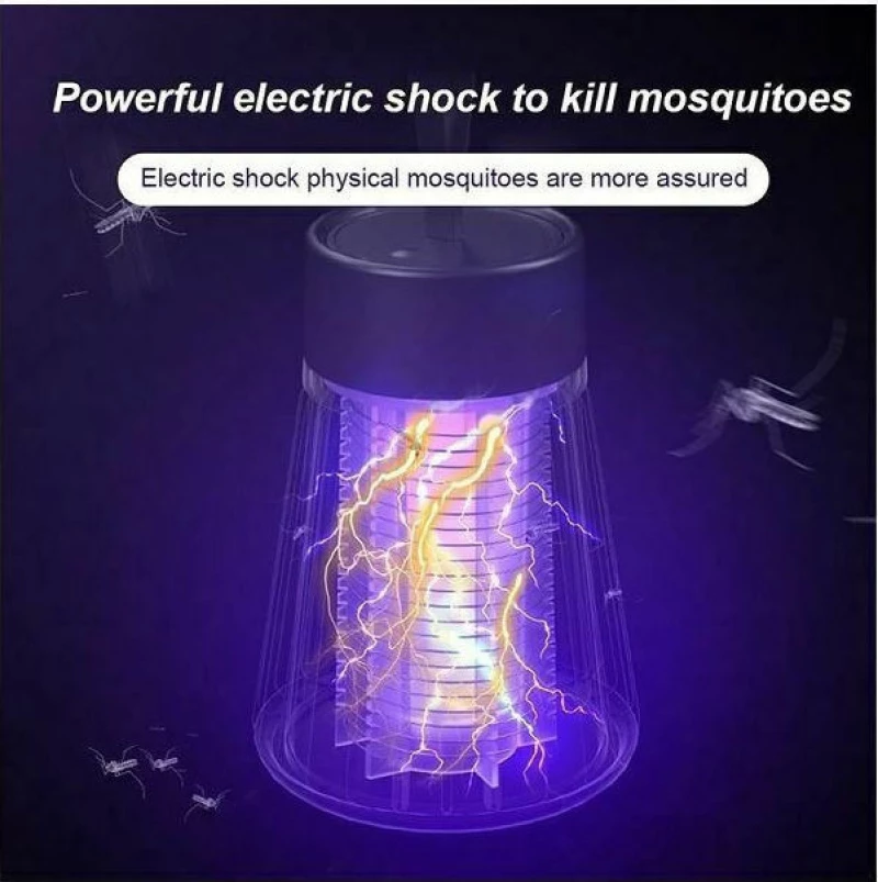 ΦΟΡΗΤΟΣ ΗΛΕΚΤΡΙΚΟΣ ΑΠΩΘΗΤΗΣ ΚΟΥΝΟΥΠΙΩΝ 5 WATT USB LED ELECTRIC SHOCK MOSQUITO LAMP OEM