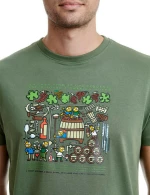 Ανδρικό T-shirt "Ardogintza" Olive Kukuxumusu