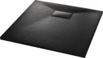 vidaXL Βάση Ντουζιέρα 90x90cm SMC Μαύρη