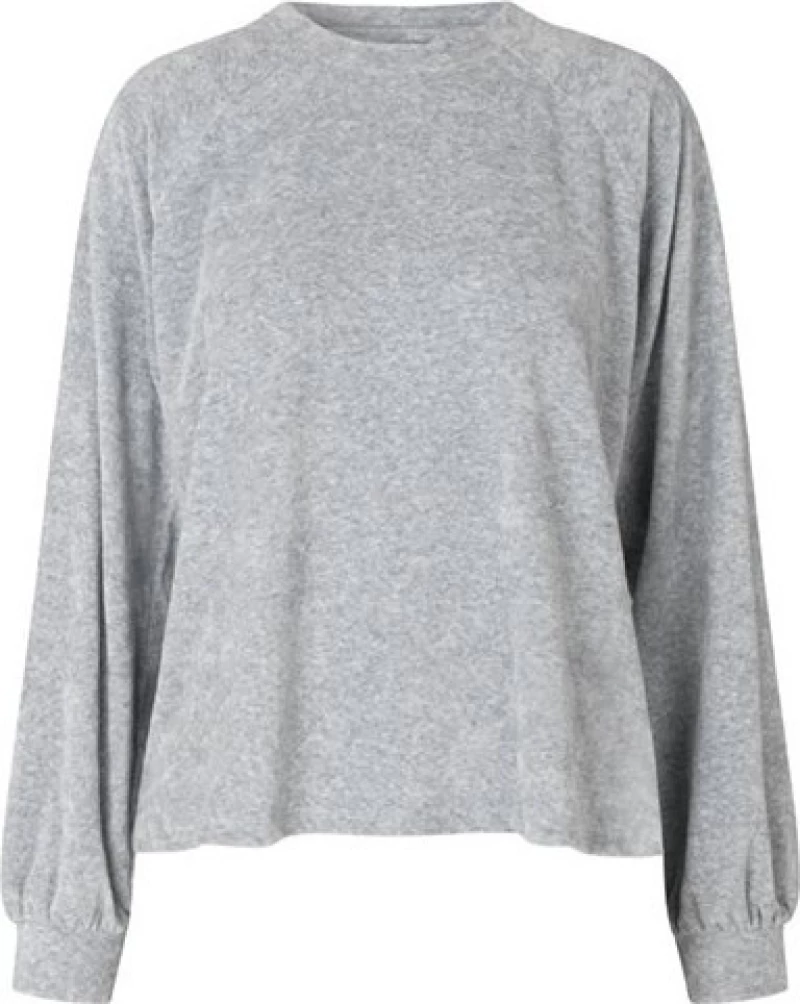 MbyM Roo Women's Velour Blouse Grey
