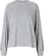 MbyM Roo Women's Velour Blouse Grey