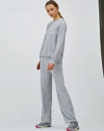 MbyM Roo Women's Velour Blouse Grey