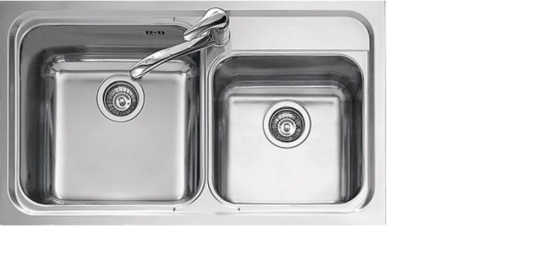 Macart OMNIA N-200 Ένθετος Νεροχύτης 86x50cm Inox Σαγρέ