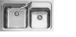 Macart OMNIA N-200 Ένθετος Νεροχύτης 86x50cm Inox Σαγρέ