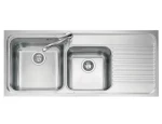 Macart Omnia D-200 Ένθετος Νεροχύτης 116x50cm Inox Σαγρέ