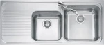 Macart Omnia D-200 Ένθετος Νεροχύτης 116x50cm Inox Σαγρέ