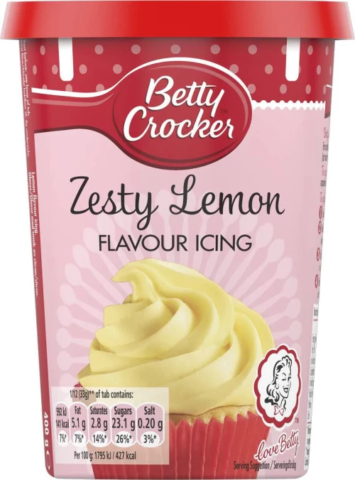 Betty Crocker Γλάσσο Icing Lemon 400gr