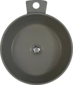 A&D Cupa M Επικαθήμενος Νιπτήρας Πορσελάνης 44x52cm Γκρι