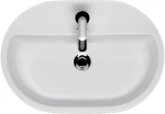 Cersanit Caspia Oval Επικαθήμενος Νιπτήρας Πορσελάνης 60x42cm Λευκός