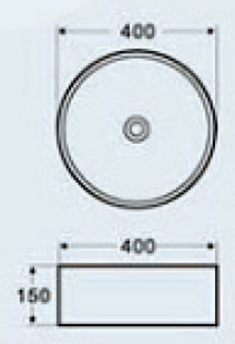 Karag LT3015 Επικαθήμενος Νιπτήρας Πορσελάνης 40x40cm Λευκός