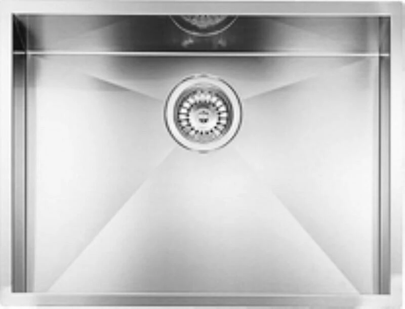 Sanitec Filo Quadra 011908 Υποκαθήμενος Νεροχύτης 52x40cm Inox Σατινέ