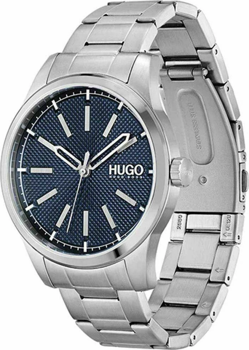 Hugo Boss Ρολόι Invent με Μεταλλικό Μπρασελέ σε Ασημί χρώμα