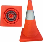 674506 Αναδιπλούμενος κώνος Warning 50cm