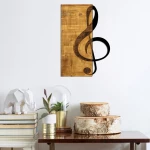 HomeMarkt Διακοσμητικό Τοίχου από Ξύλο 39x3x58cm