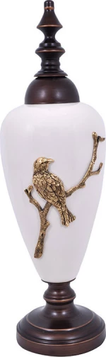 Fylliana Διακοσμητικό Βάζο Κεραμικό 17x17x56cm